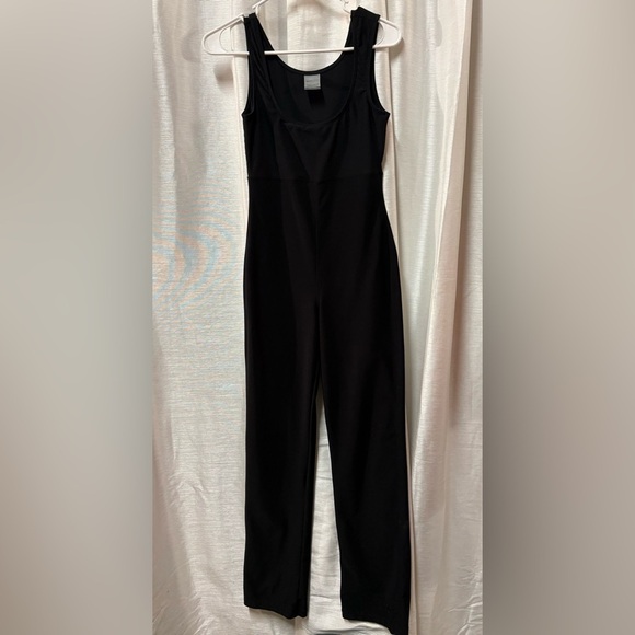NIKE Dry-Fit Black Sleeveless Flared Leg Jumpsuit X-Small - Picture 8 of 8